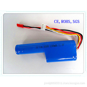 Lithium Battery Pack 18500-1100mAh 11.0V, Electronic Toys, Rechargeable Battery, Li-ion Battery, Lithium Battery Pack, Li Ion Battery